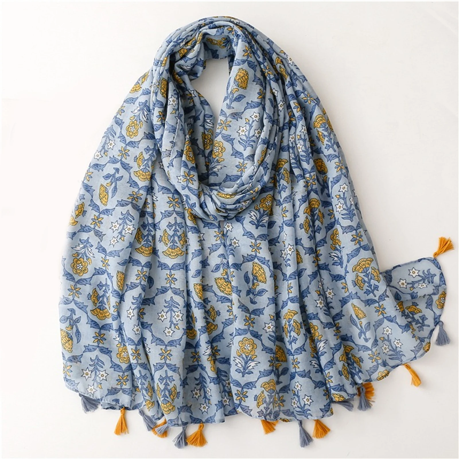 Luxury Design Print Warm Scarf New Fashion 180X90CM Lrage Shawl The Four Seasons Popular Bandanna Women Cotton And Linen Scarves