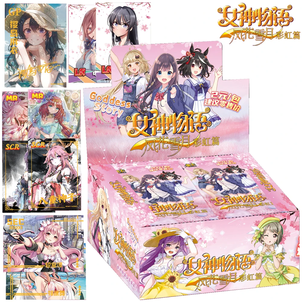 Echte Göttin-Geschichtenkarte für Kinder, bezauberndes und elegantes beliebtes Mädchen Sakurajima Mai Limited Game Collection, Kartentischspielzeug