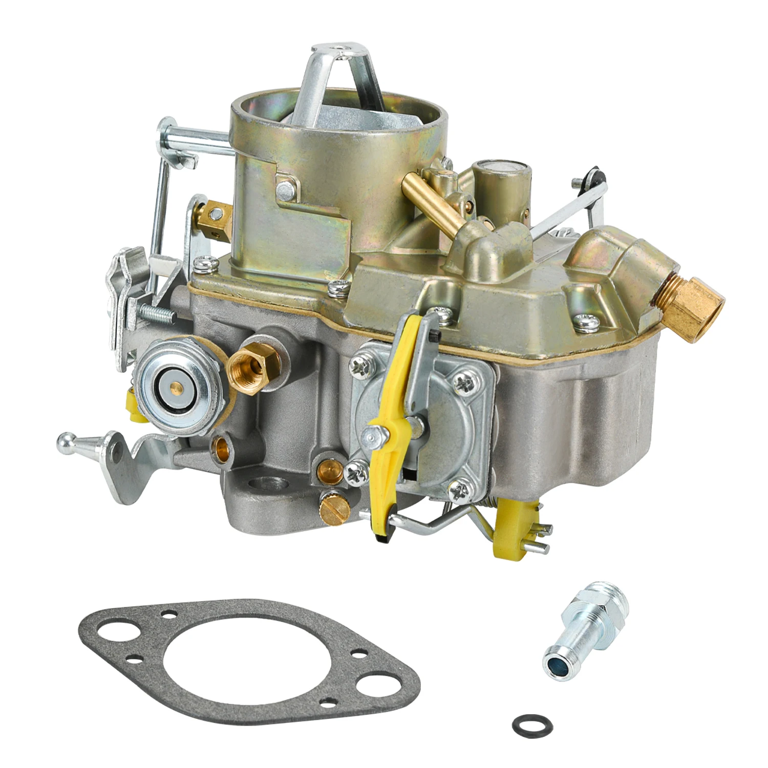 مكربن Autolite 1100 1-Barrel مع خنق يدوي لمحرك Ford Mustang Straight-6 200 cu بوصة (3.3 لتر) 64-70