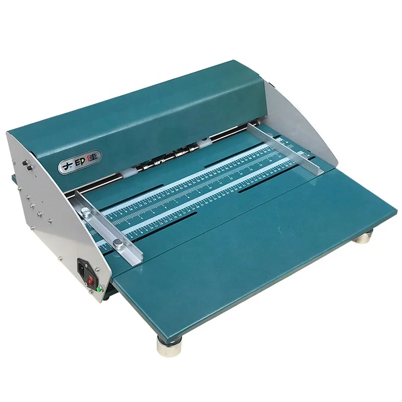 Automatic 480mm Electric Heavy-Duty Metal Creaser 3-in-1 Paper Creasing Perforating Scoring & Folding Machine for Card & Book