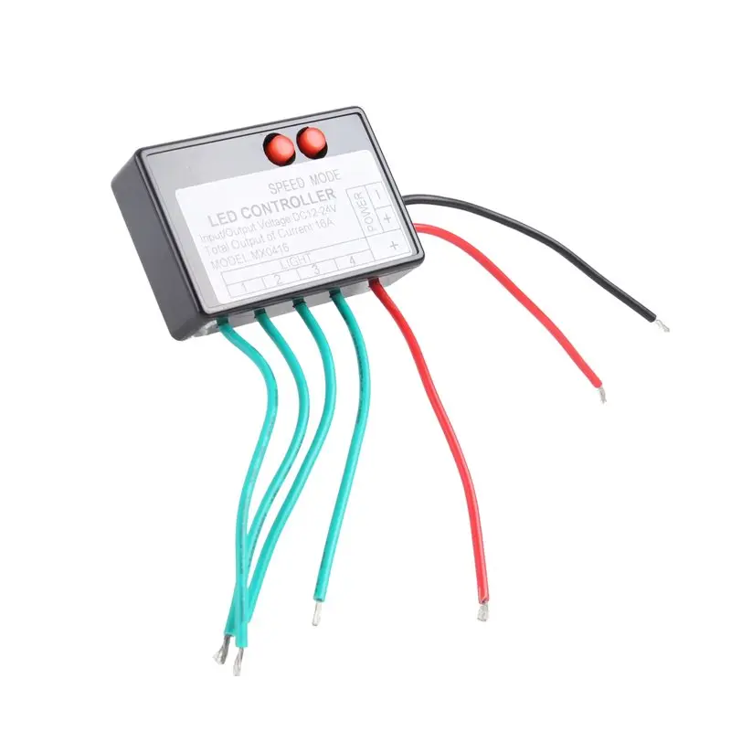 FAST-DC12V-24V Led Strip Light Controller Jump Water Burst Flash Horse Sign Luminous Word Exposed Light Box RGB Controler