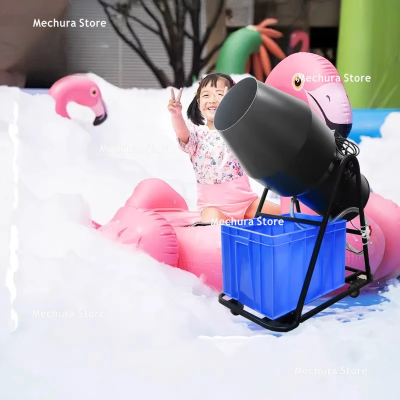 4000W Large Oscillating Foam Machine - Automatic Bubble Blower for Outdoor Pools, Water Parks, and Stage Events Equipment JT40