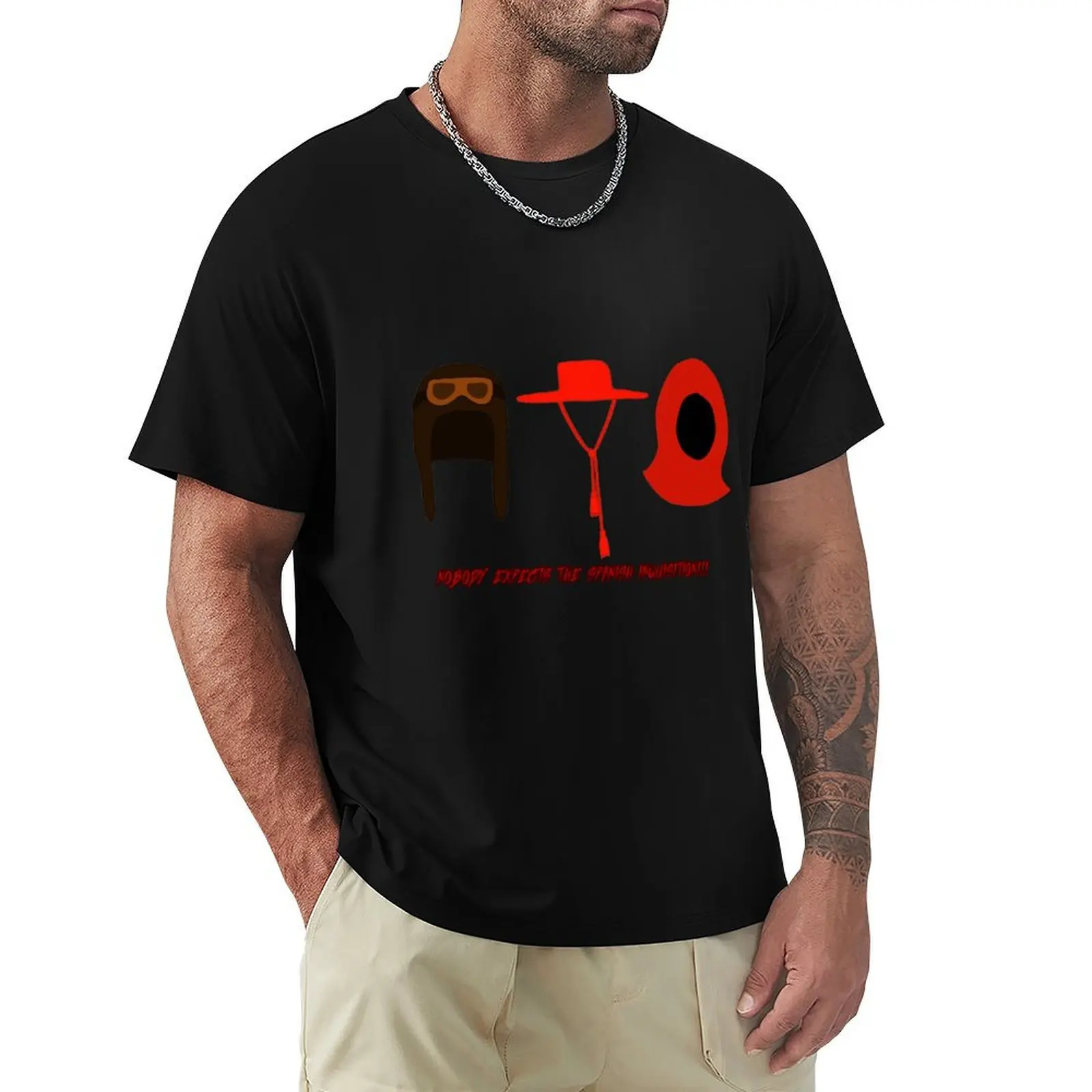 

Nobody expects the spanish inquisition !!! T-Shirt plain Funny t-shirts funny shirt cotton Men's t shirts