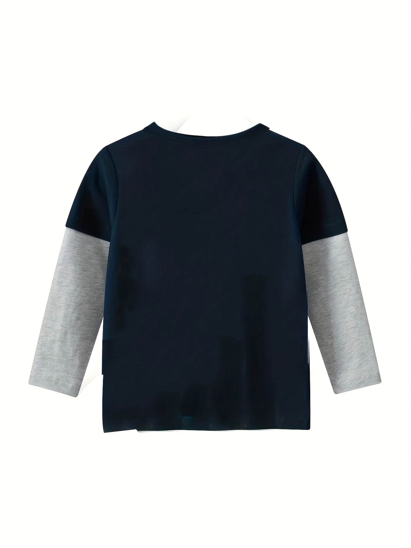 Toddler Boys Long Sleeve Basic T-Shirt Cotton Casual Round Neck Top Kids Spring Summer Clothes