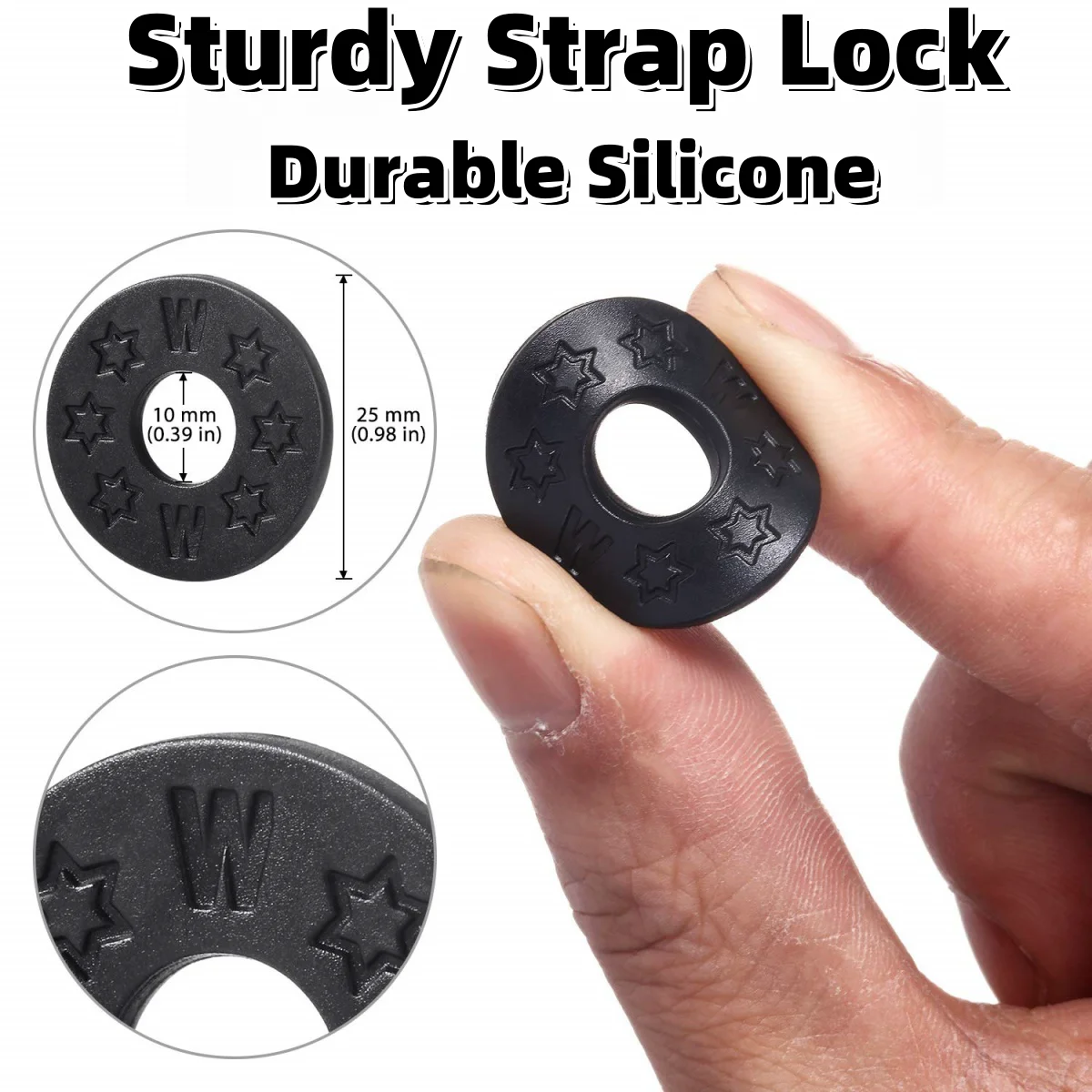 10/20/30Pcs Guitar Strap Locks Blocks Rubber Material Safety Lock Protector for Bass Ukulele Acoustic Classic Guitar Accessories