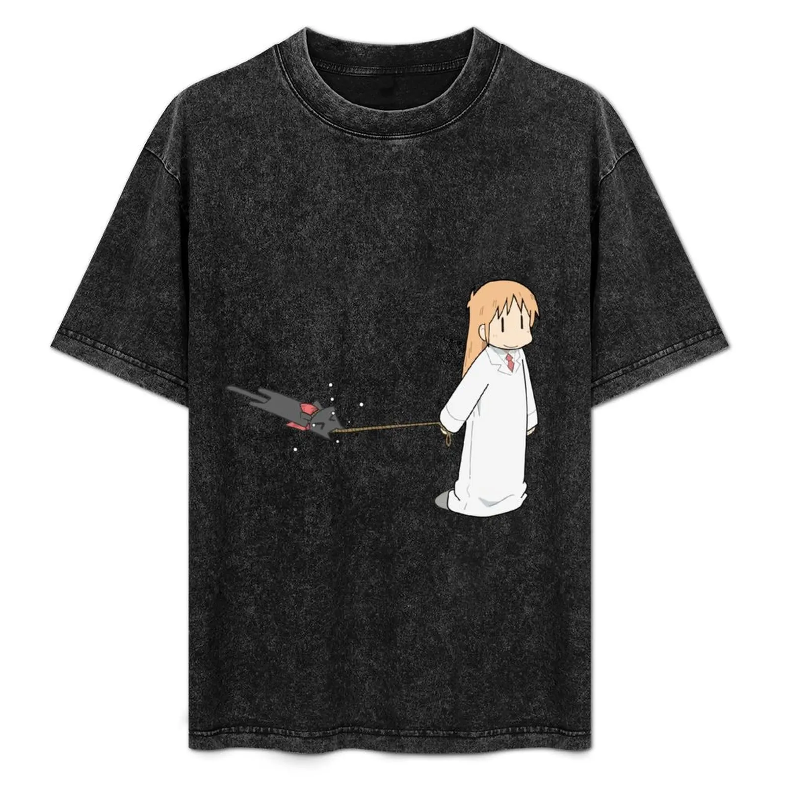 

Nichijou- Walking Sakamoto T-Shirt Work Outdoor T-Shirt for Men