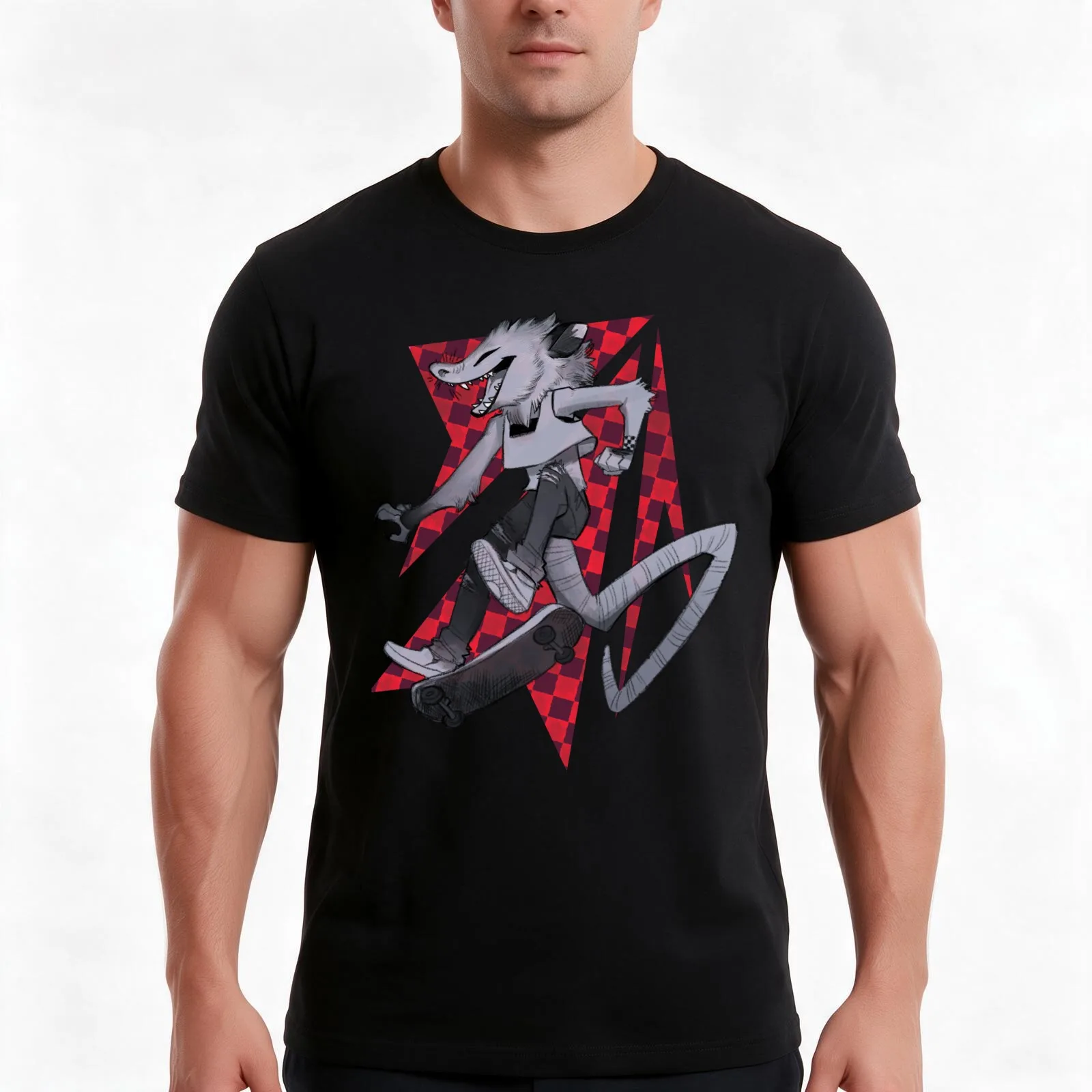 radical T-Shirt, Summer Casual Cotton Tee, Oversized Streetwear Tops, Vintage Graphic Print, Loose Fit Short Sleeve, 100% Cotton