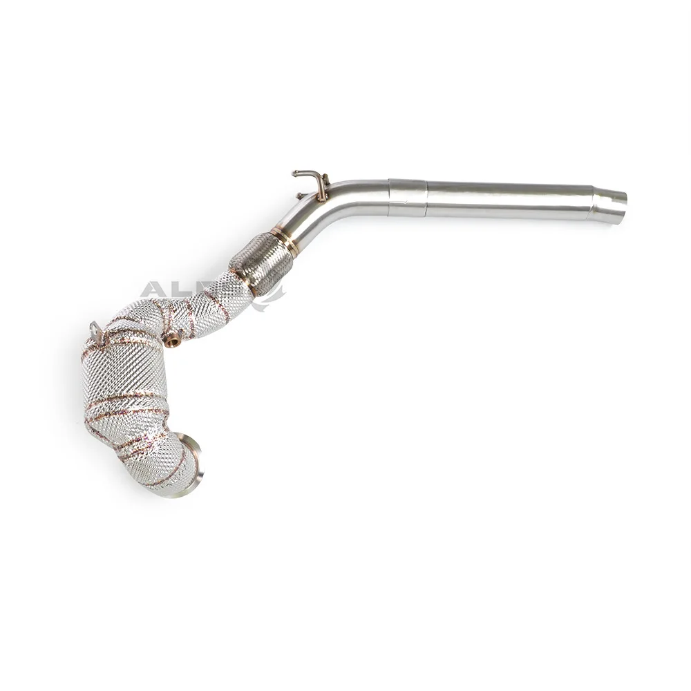 Adecuado para Volkswagen Golf8 MK8 GTI 2.0T 2019-2023 bajante de acero inoxidable con cubierta de aislamiento térmico