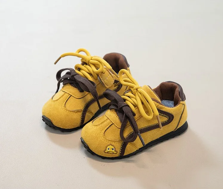 2026 Korean Fashion Spring New Children's Sports Shoes Baby Boys Comfortable Soft Flat Shoes Girls Outdoor Campus Sports Shoes