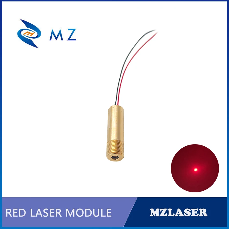 High Quality Red Dot Laser Diode Module D12mm 638nm 50mw Glass Lens Industrial Grade