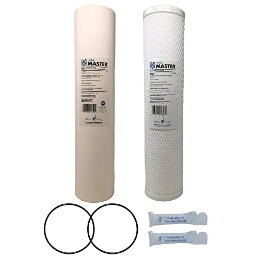 Whole House 4-Layer Sediment 25 Down to 1 Micron Radial Flow GAC Carbon 2 orings and Grease 20gpm Replacement Filte