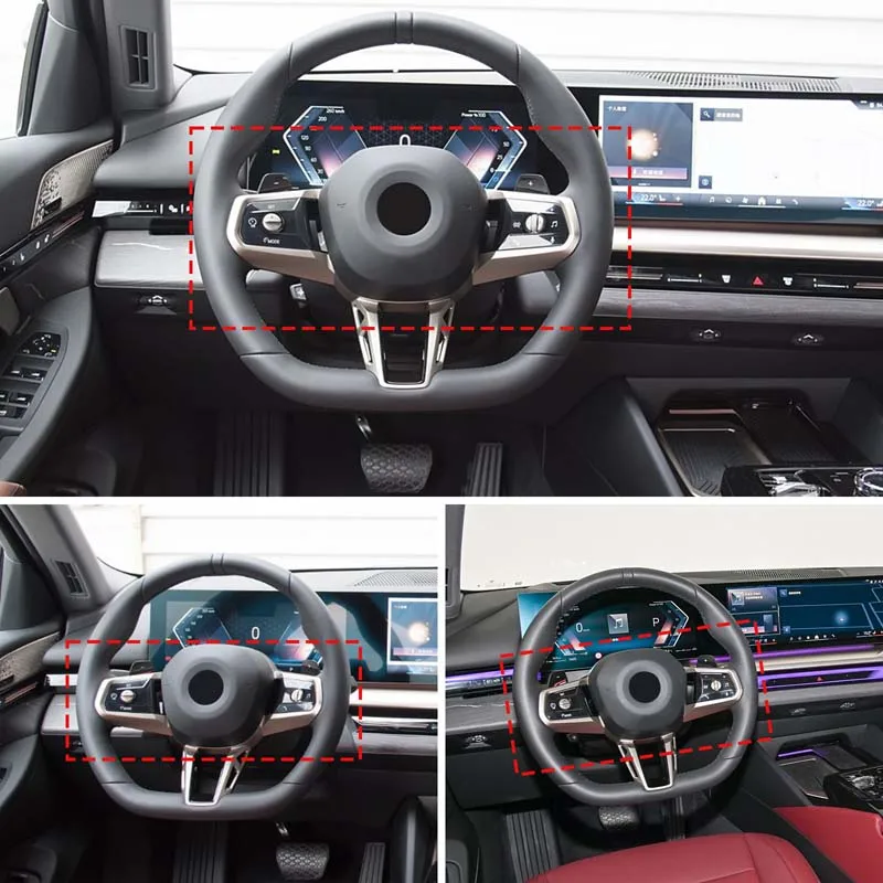 

Для рамы рулевого колеса серии 2024 + BMW 5, многофункциональная декоративная рама рулевого колеса, настоящее углеродное волокно (спортивная версия)