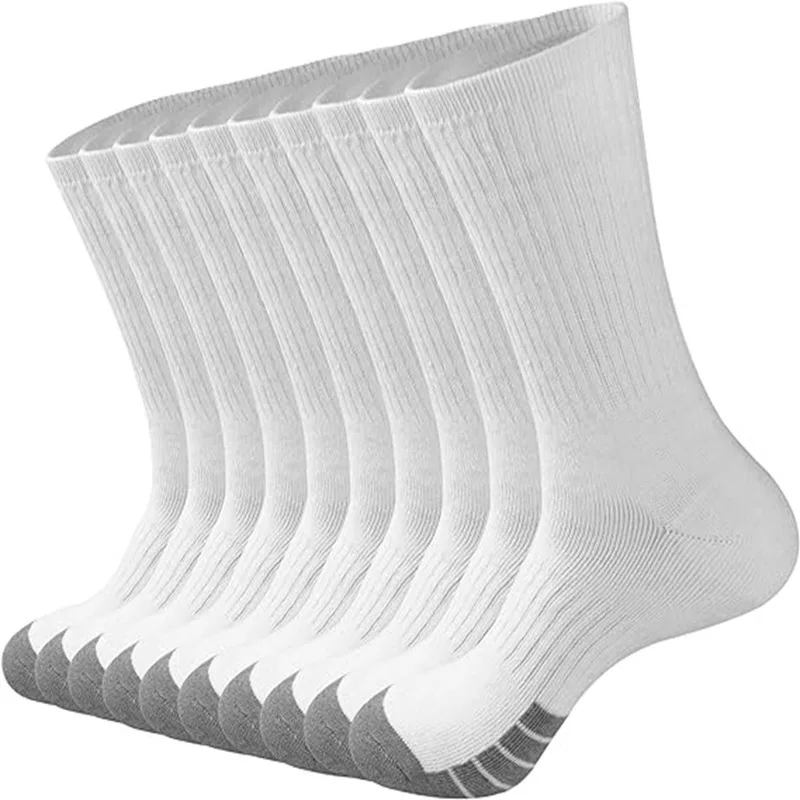 Large men's socks, foreign trade cotton socks, long tube wholesale, sports socks, white autumn and winter men's long socks image 2
