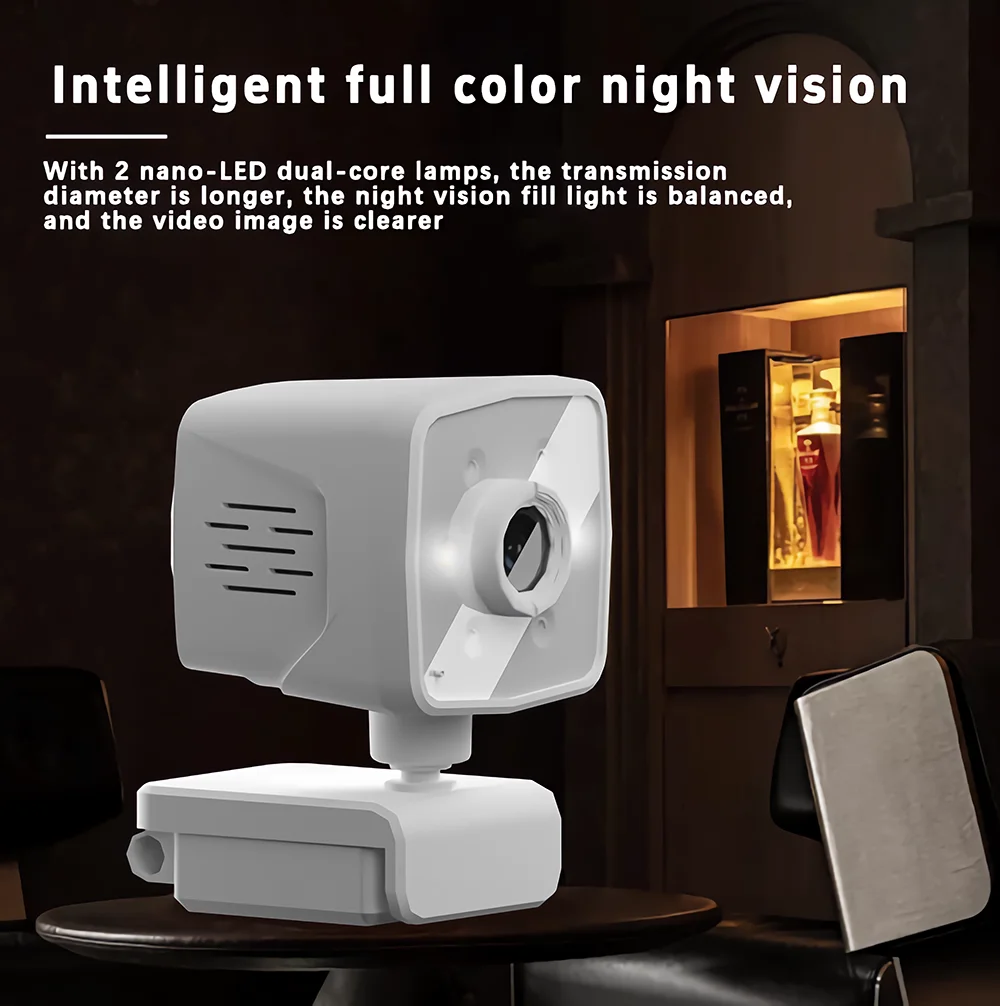 Mini pro 2K FullHD WiFi Security Camera with Bidirectional Audio And Motion Detection Home Surveillance Camera