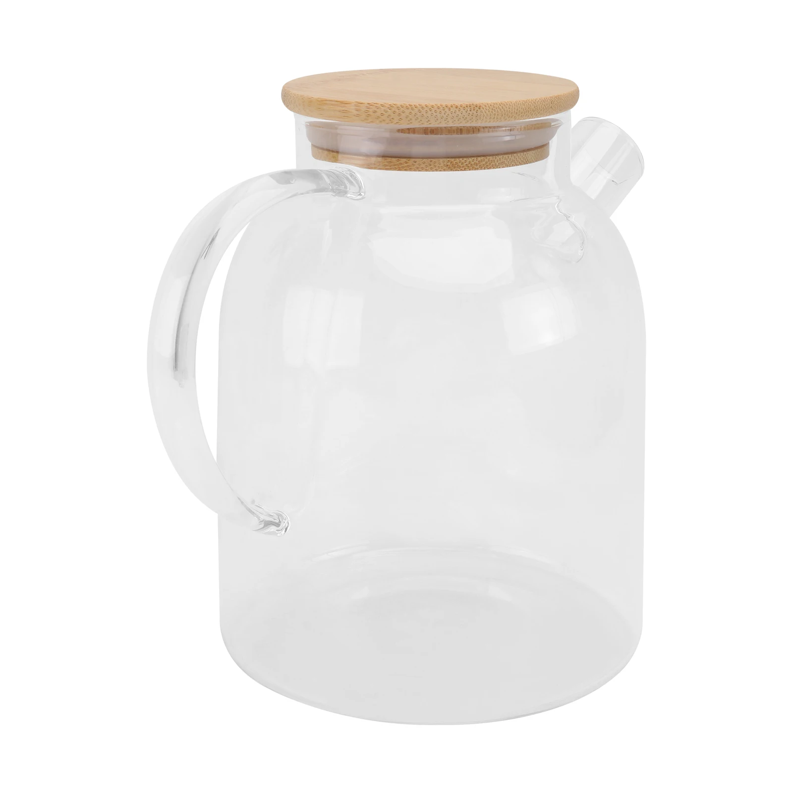 

1 шт., холодный и горячий стеклянный кувшин для воды, большая емкость, термостойкая чайная посуда для семейной вечеринки, пикника, бассейна, портативный