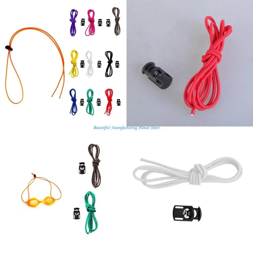E56A Fashionable Elastic Swim Goggles Strap Adjustable Strap For Various Head Size