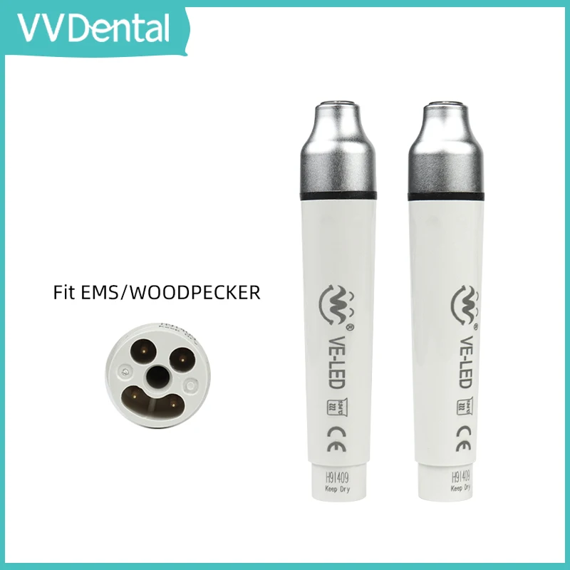 

VVDental наконечник ультразвукового скалера With светодиодный совместимый с EMS/WOODPECKER 135 ° высокотемпературный стерилизационный стоматологический инструмент