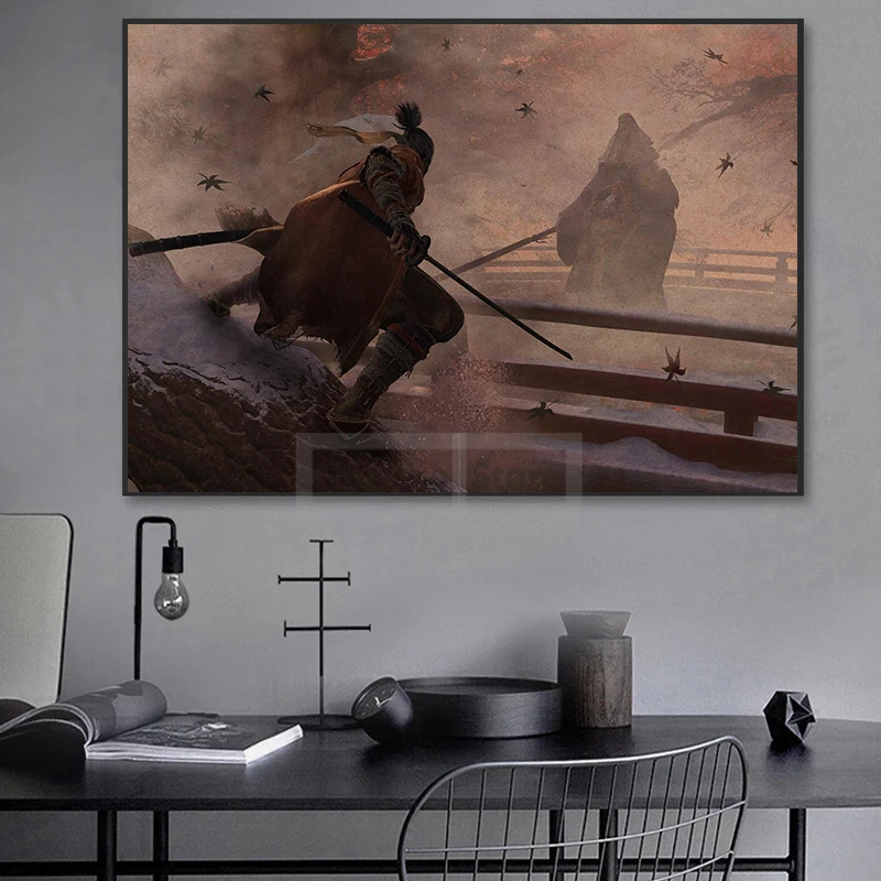 Popular Video Games Sekiro Shadows Die Twice Posters Japanese Samurai Prints Canvas Painting Wall Art Pictures Home Room Decor 2