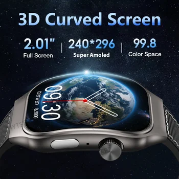 LAXASFIT 2.01 Inch Curved Screen Men's Smart Watch Bluetooth 5.3 HD Call Multiple Sports…