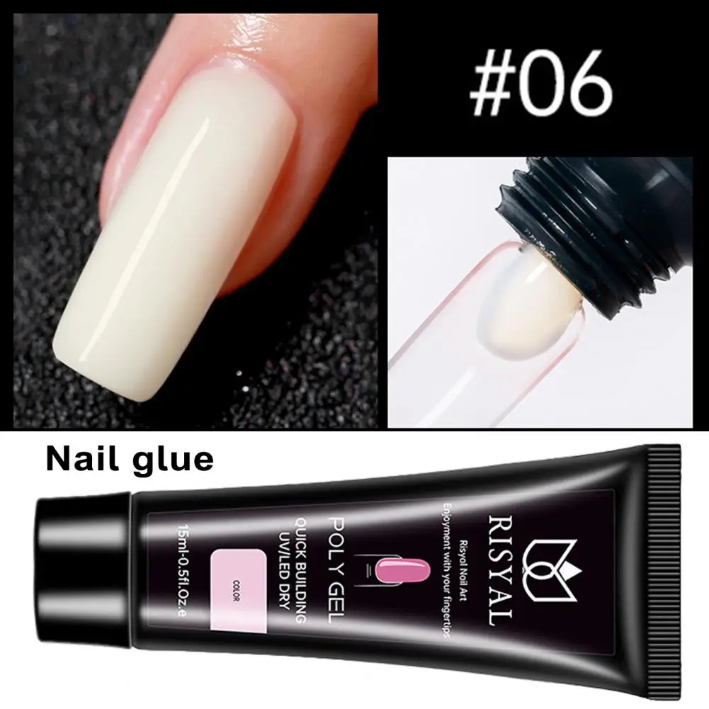 Gel Nail Repair Kit Vibrant Jelly Nail Extension Gel Texture Quick Drying Uv Lamp Curing Long Lasting Diy Nail Art Supplies Easy