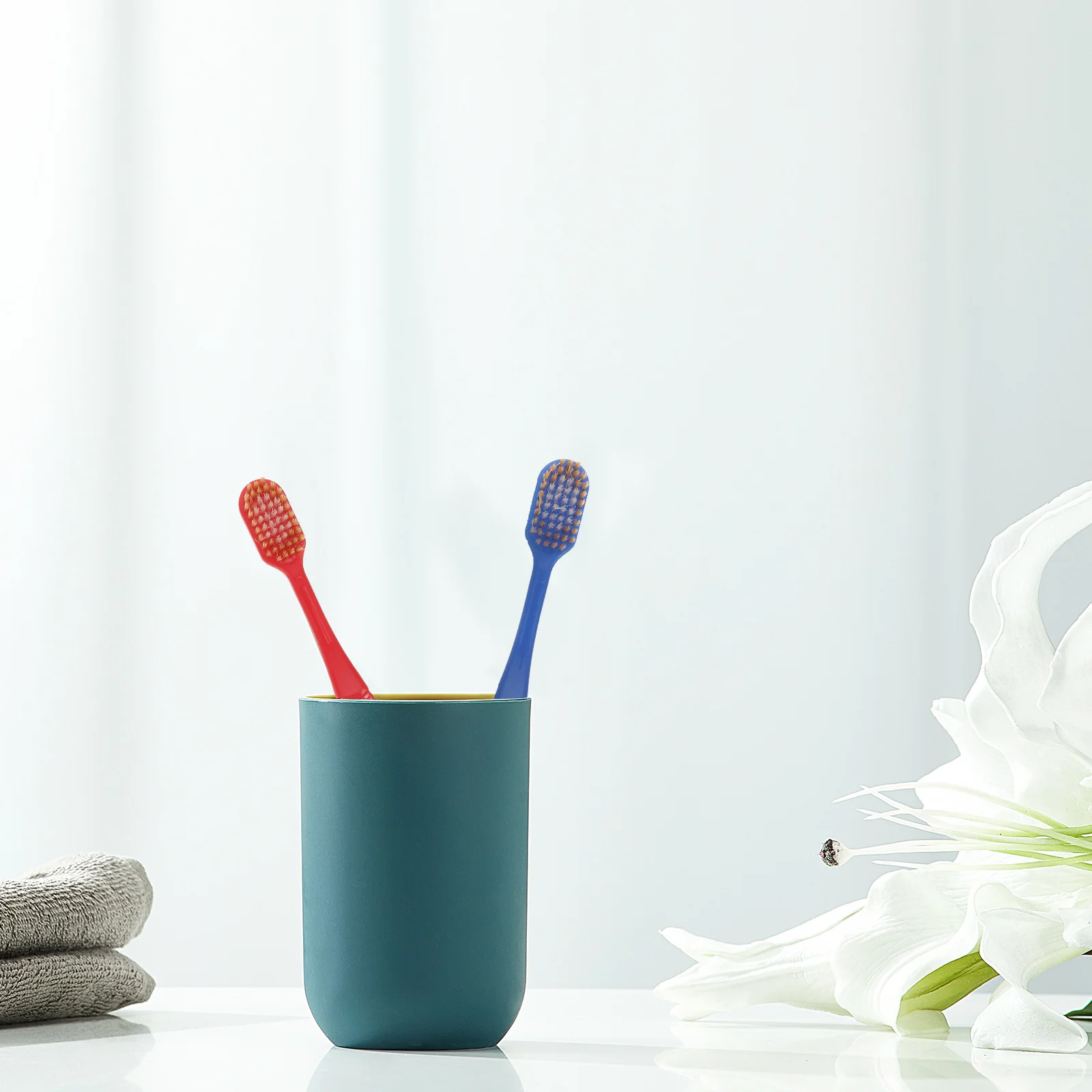 

10 Pcs Bamboo Charcoal Toothbrush Oral Care Household Bathroom Accessories Super Travel