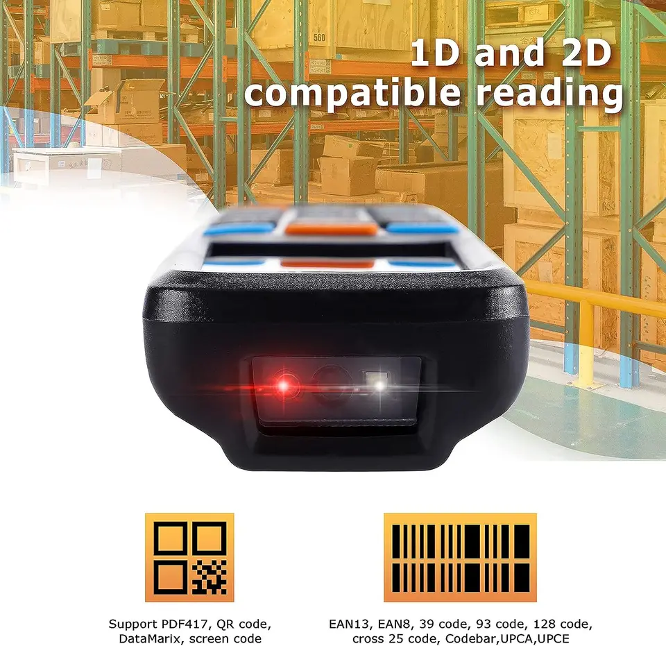 JRHC Wireless 2D Inventory Scanner QR Barcode Scanner & Data