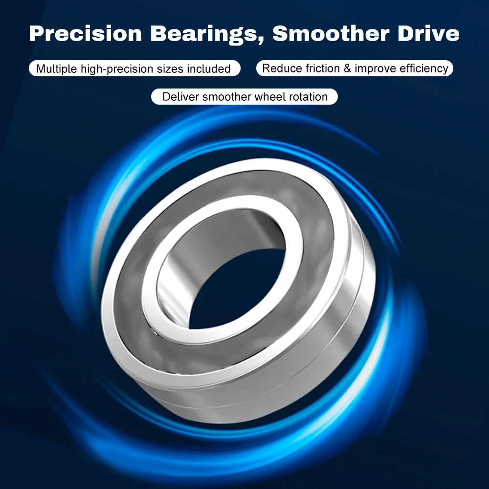 9IMOD SCX30 Screw & Bearing Kit 120PCS Stainless Steel RC Upgrade Set with M1 M1.4 M2 Screws Bearings for Axial SCX30