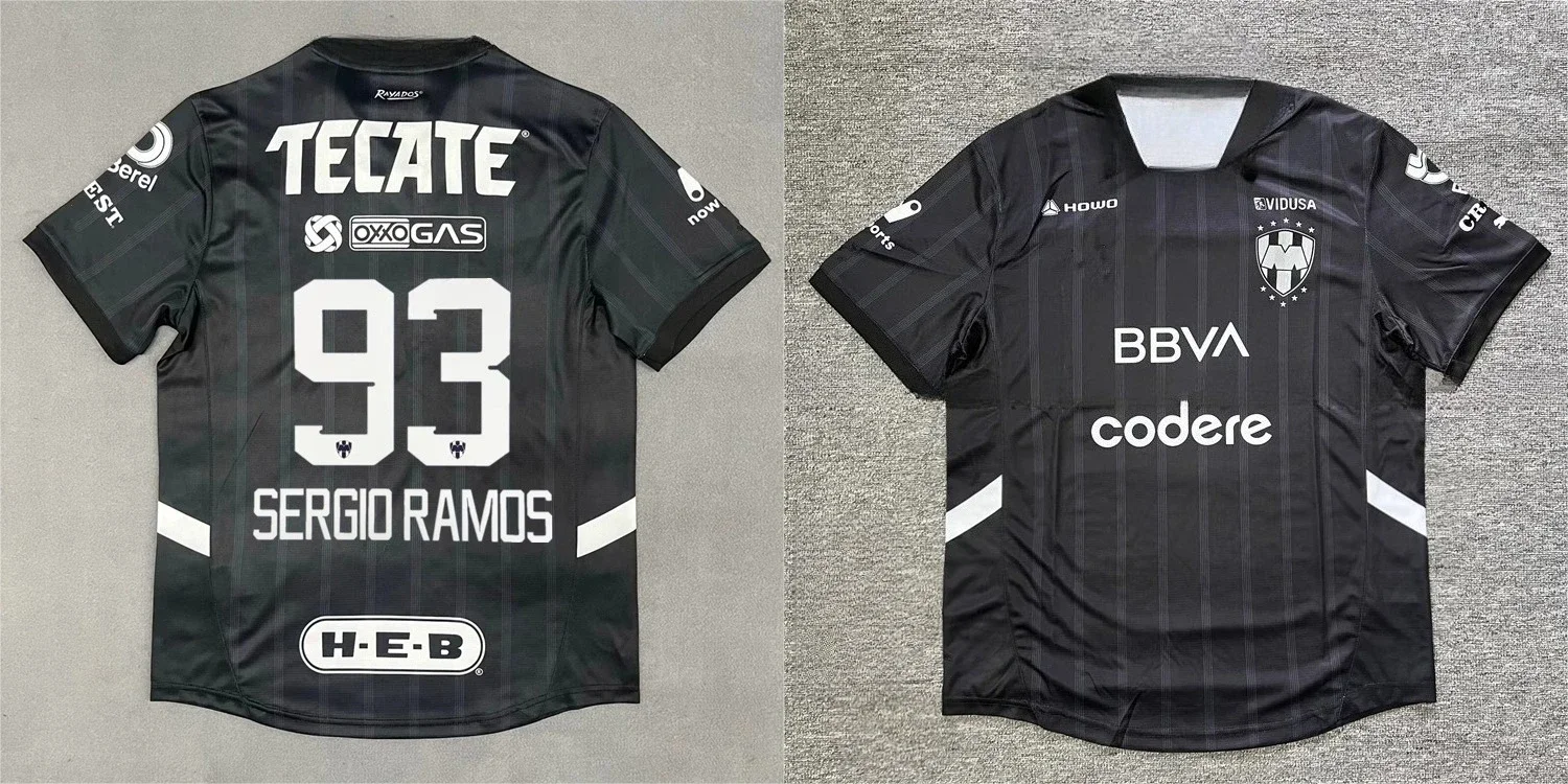 Najlepiej sprzedająca się nowa koszulka piłkarska Monterrey z nadrukiem 3D dla mężczyzn i kobiet, szybkoschnąca koszulka, oddychający T-shirt.