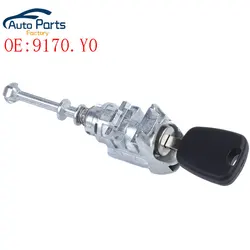 Front Left Ignition Switch Lock Barrel Cylinder With Key For Peugeot 407 Citroen C4 2004-2011 Picasso 2006-2008 9170.Y0 9170Y0