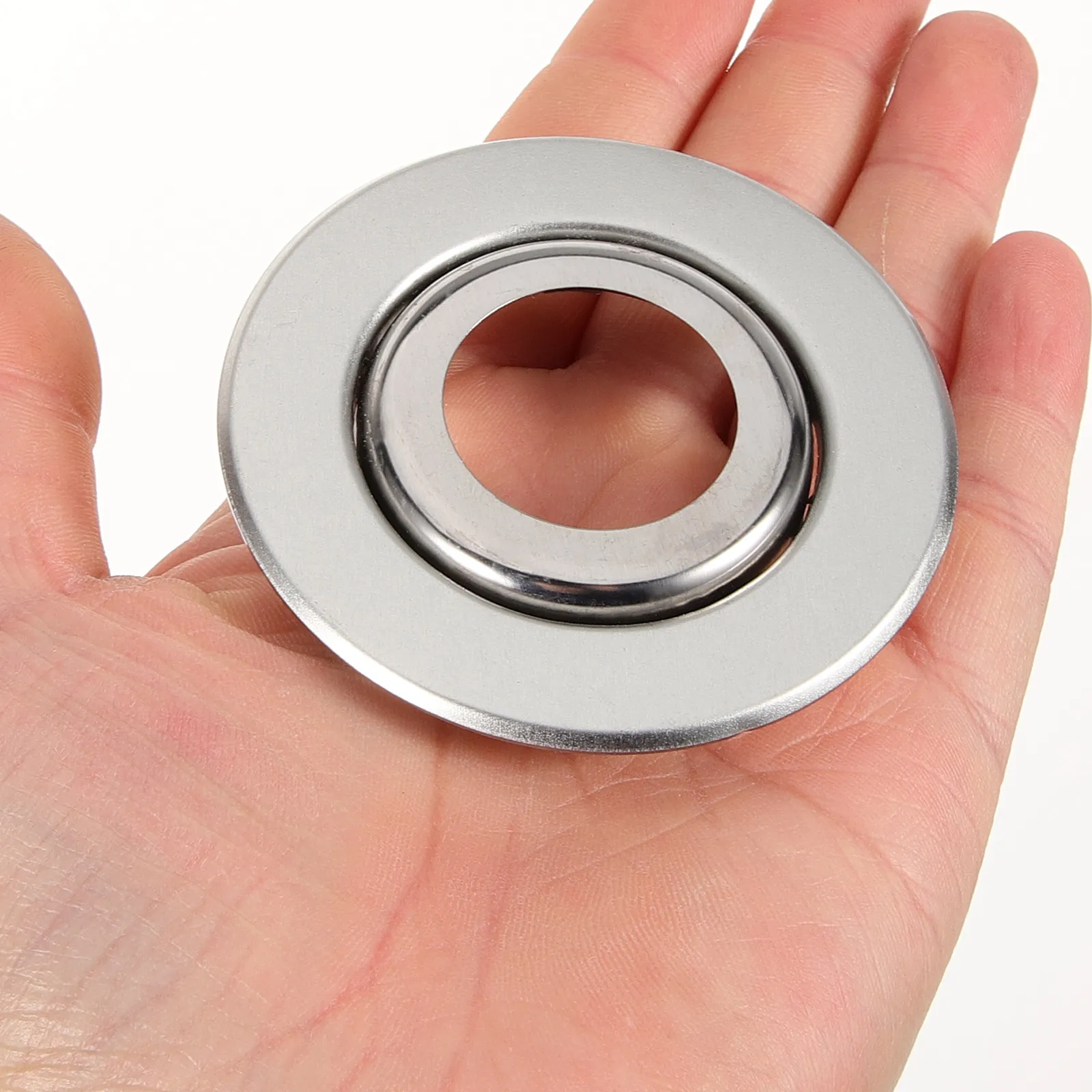 

10Pcs Fire Sprinkler Cover Plates Stainless Steel Escutcheon Double Layer Flange Replacement Protector for Fire Sprinkler Head