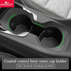 Smabee for Chevy Chevrolet Bolt EUV/EV 2022-2024 Cup Holder Storage Box TPE Shock-Absorbing Central Armrest Cup Tray Accessories