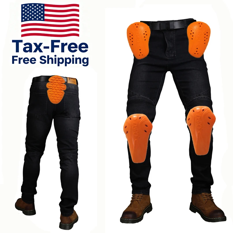 

CE Level 2 Motorcycle Pants Men Kevlar Cargo Racing Jeans Protective Street Bike Motocross Gear