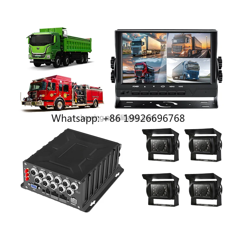 8 Channel Truck MDVR Camera Recorder with GPS Tracking & Remote Viewing , 3G 4G WiFi Dash Cam ,School Bus Fleet  Management DVR