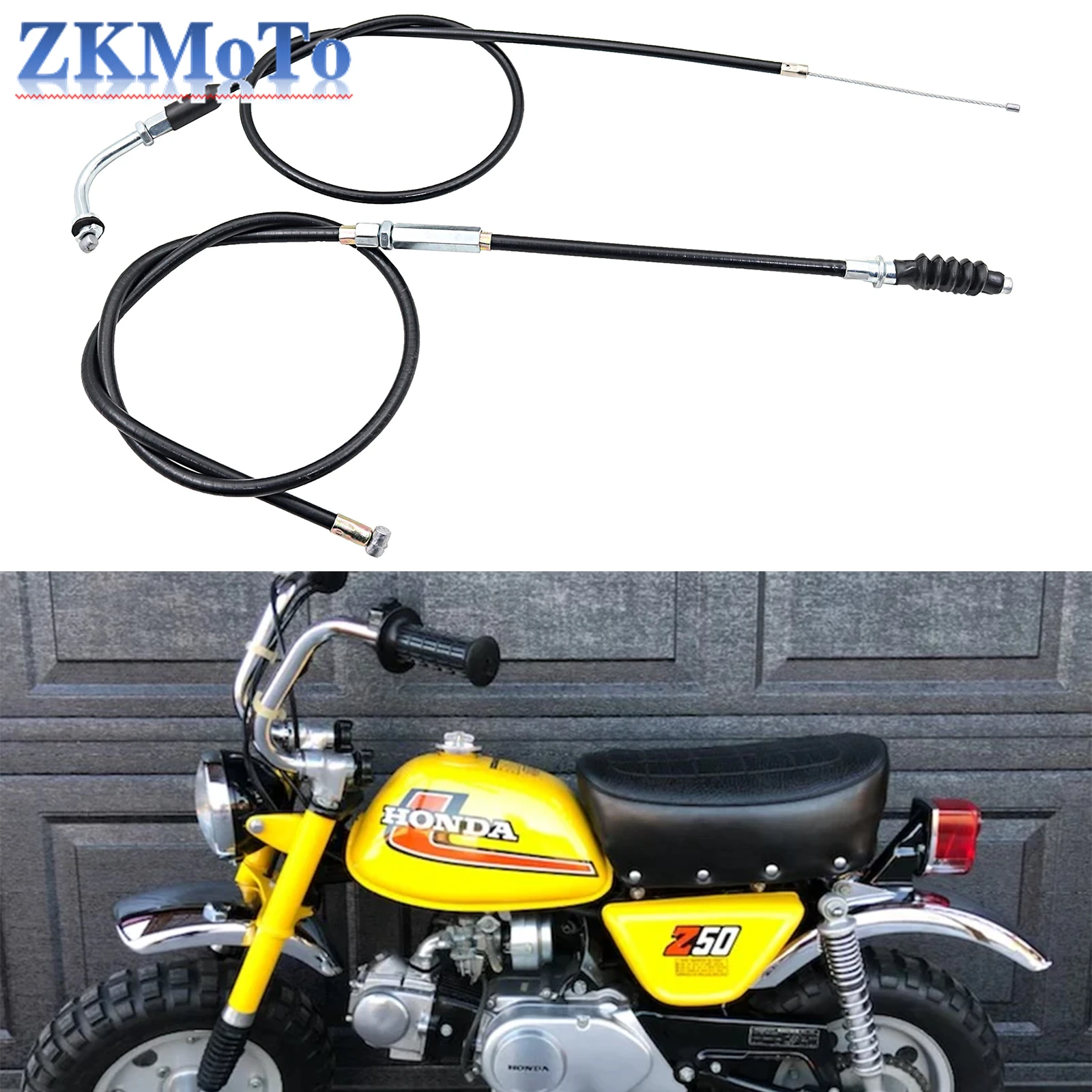 Motorcycle Clutch Cable & Throttle Cable For Honda Z50 Z50A Z50J Z50R Mini Trail Monkey Bike Motorcycle Parts