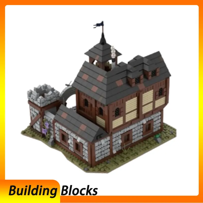 

Spot MOC-110112 2450pcs Medieval Castle DIY Small Particle Assembly Building Blocks Educational Toy Model Gift Set Ornaments