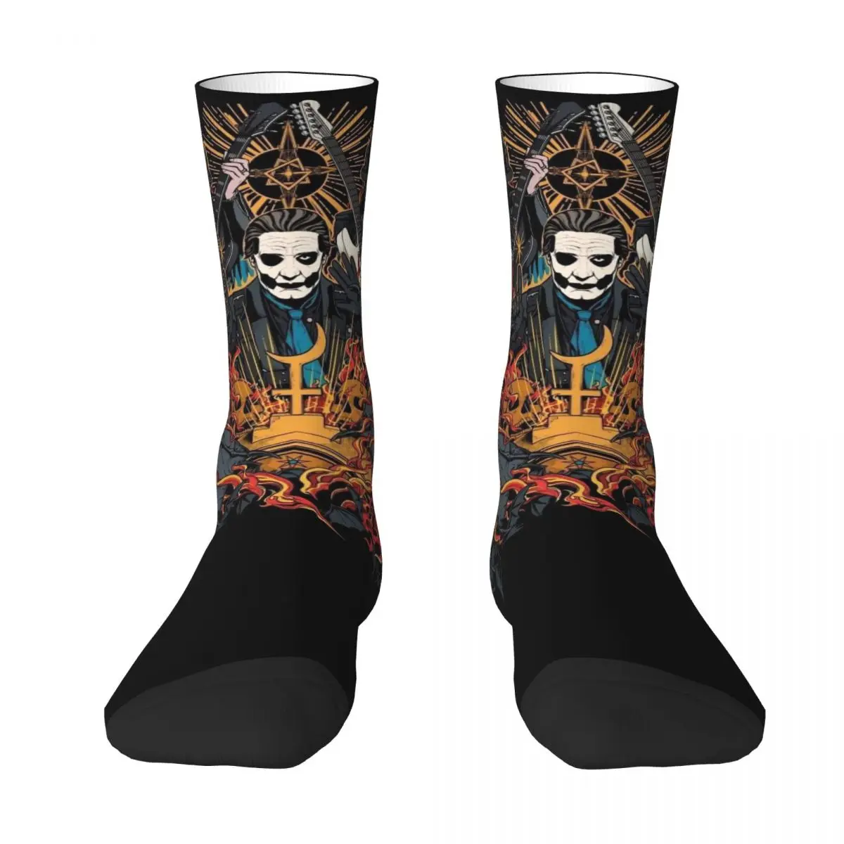 Hip-hop Rock Band Ghost BC Unisex Winter Socks Outdoor Happy Socks Street Style Crazy Sock