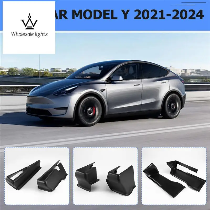 

For Tesla Model Y 21-24 Under Seat Corner Guard Front Rear Seat Slide Rails Protector Cover Anti-Kick Decor Protection
