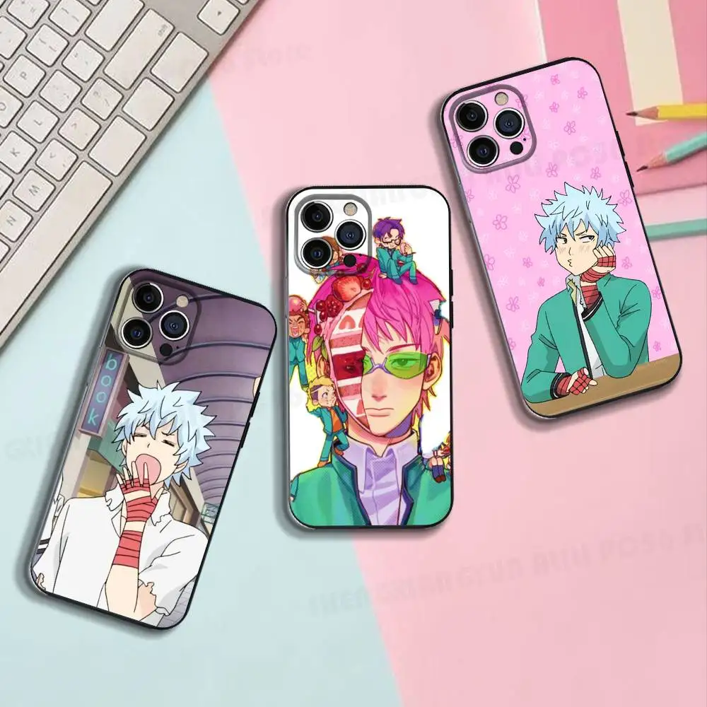 

Funny The D-Disastrous Life of Saiki K Silicone Phone Case For IPhone 17,16,15,14,13,12 X Plus Pro Max SE Shockproof Soft Cover