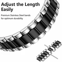 Bracelet + étui pour Samsung Galaxy Watch 7 6 5 4 44mm 40mm classique 46mm 42mm Bracelet en acier inoxydable Galaxy Watch 5 Pro 45mm 3