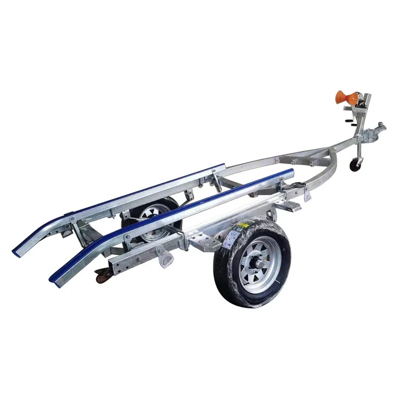 Small Motorboat Trailer Rubber Assault Trailer Tow Speed  Yacht Trailer