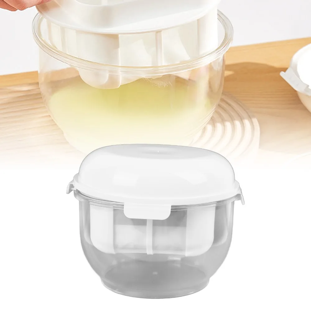 PP PS Stainless Steel Nylon Greek Yogurt Strainer Detachable Spring-Assisted Yogurt Maker Filter Extra Large Capacity
