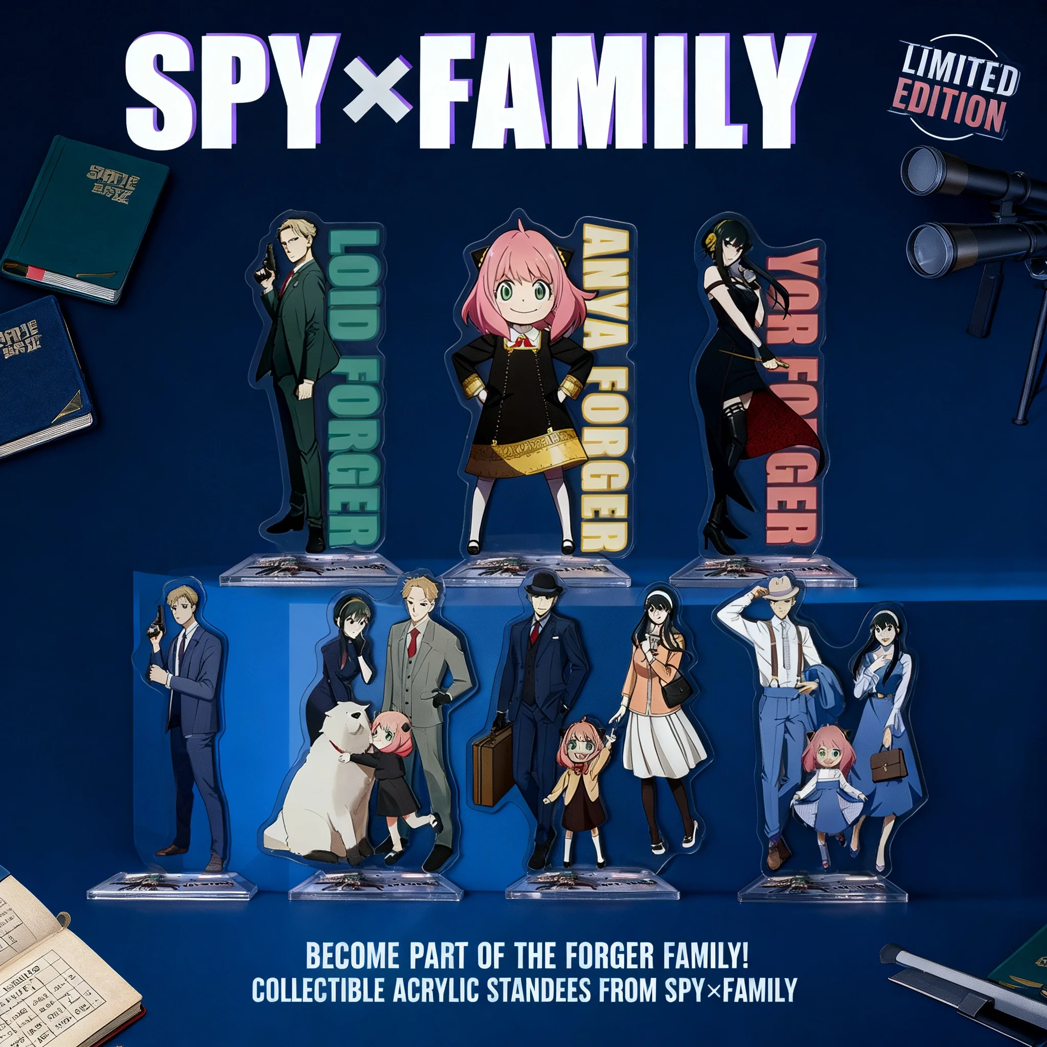 

SPY FAMILY Anime Acrylic Stand 81-120 New Arrival Spy x Family Large Acrylic Figure Anime Merchandise Cross Border Acrylic
