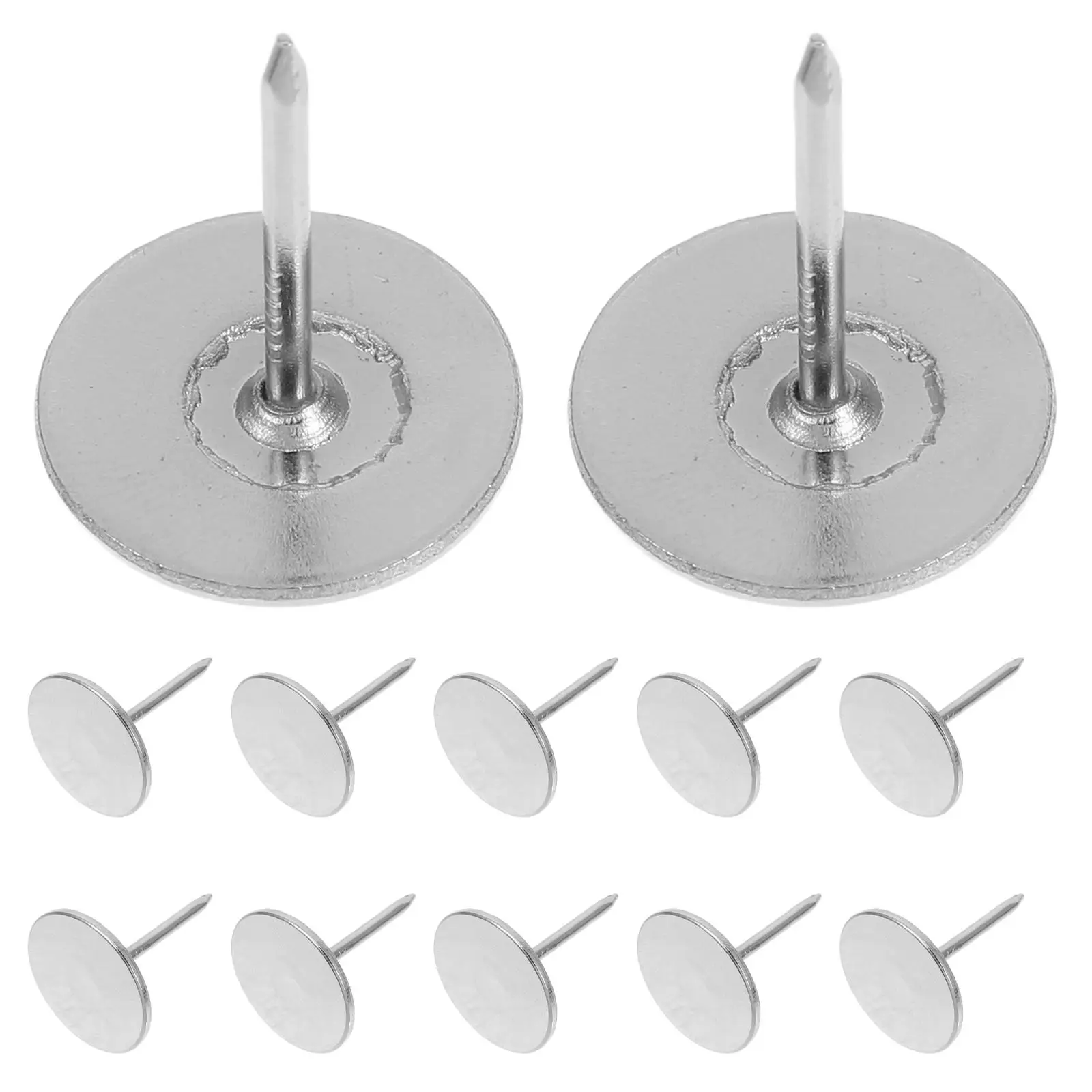 

20pcs Flat Head Bubble Nails Furniture Pushpins Thumb Tacks for Maps Crafts Bulletin Board Organization Sofa Decor