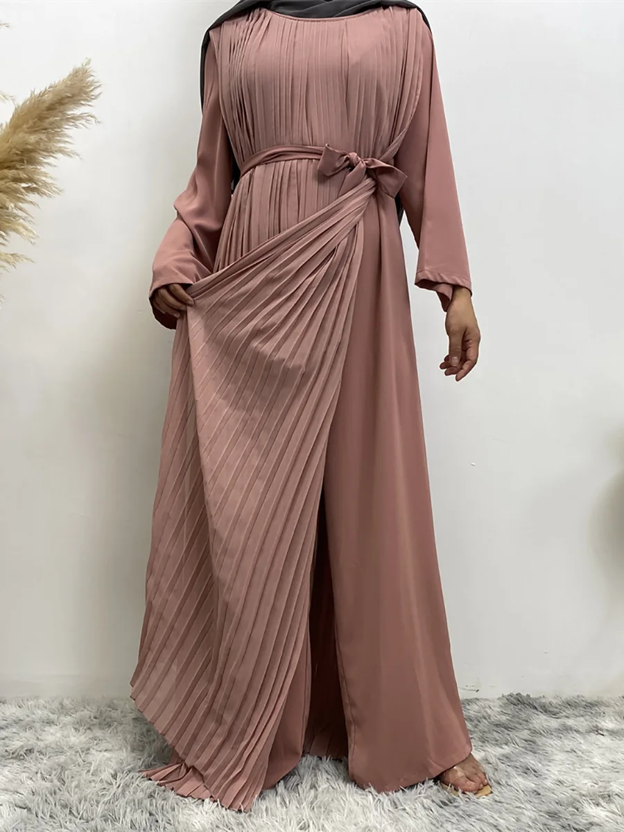 Women Abaya Eid Kaftan Dubai Turkey Muslim Jilbab Islam Robe African Dress Kimono Clothing Fashion Caftan Femme Musulmane Prayer