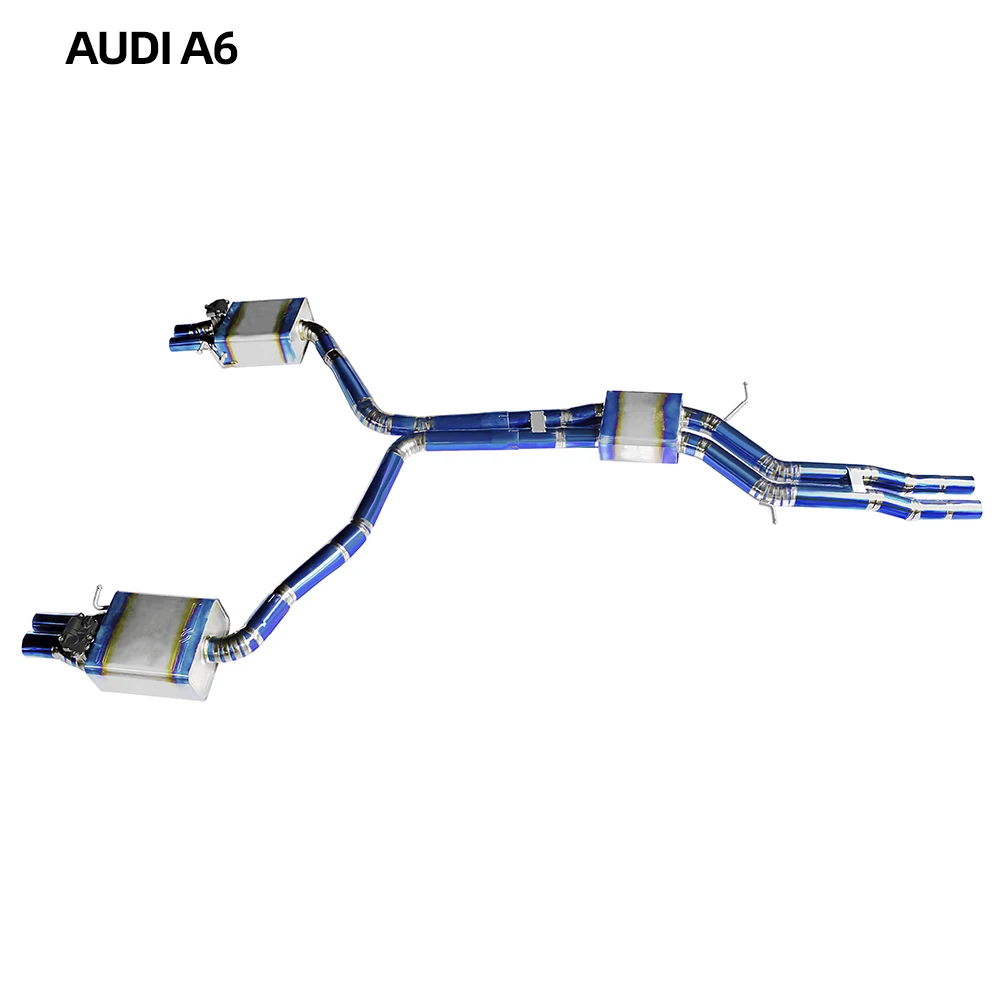 Factory Price Mid-tail Exhaust Pipe Suitable for  A6 A7 3.0T Titanium Alloy Exhaust System