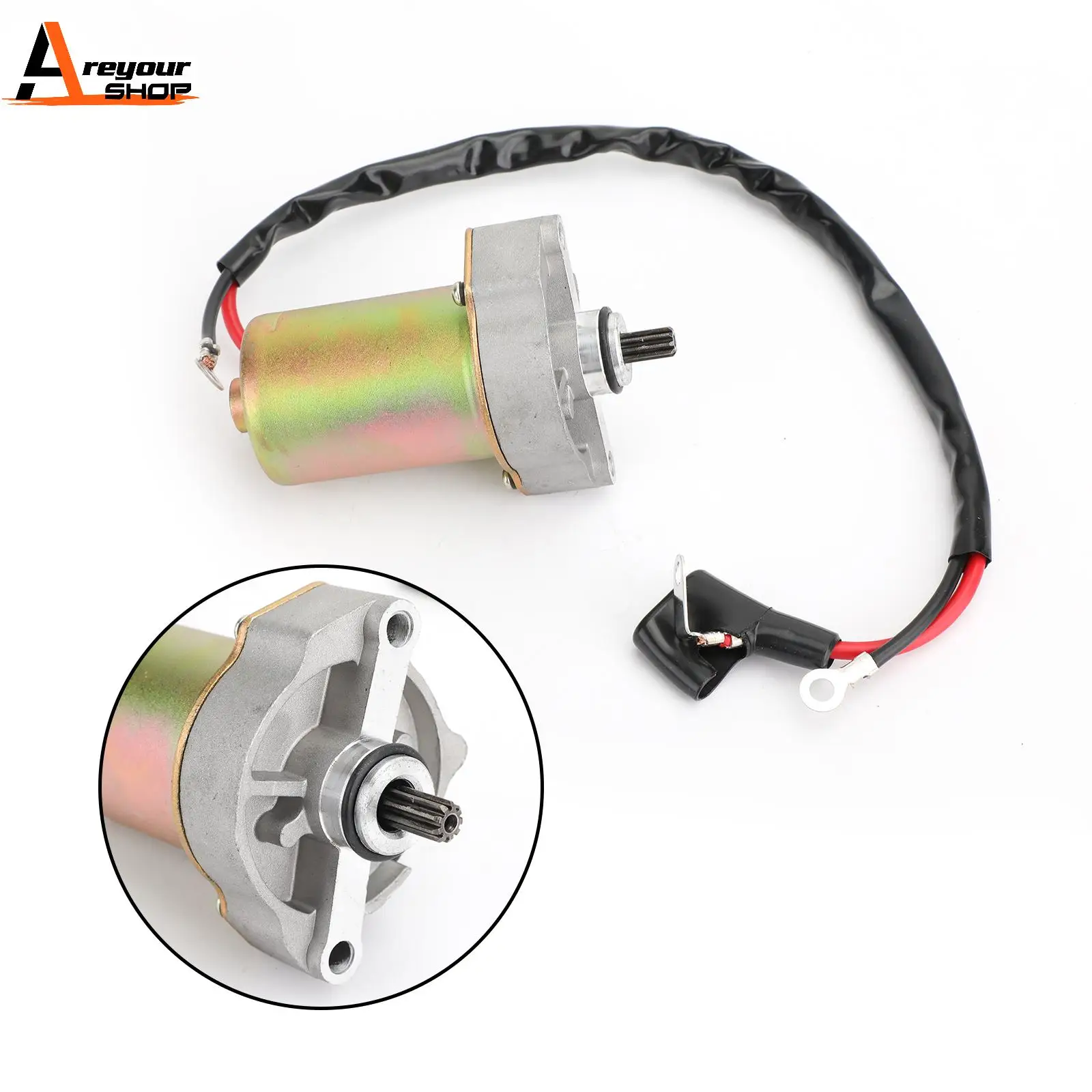 Areyourshop Free Shipping Fedex Starter Motor For Yamaha YFM90R RAPTOR 90 2009-2013 90cc 43D-H1800-00 99999-04128 Motorcycle