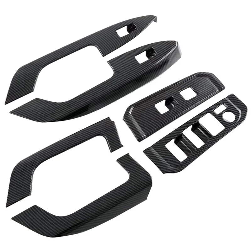 

B07A-для Toyota Land Cruiser LC300 2022 2023, подлокотник двери, окно, подъемная крышка, декоративная отделка-ABS, углеродное волокно