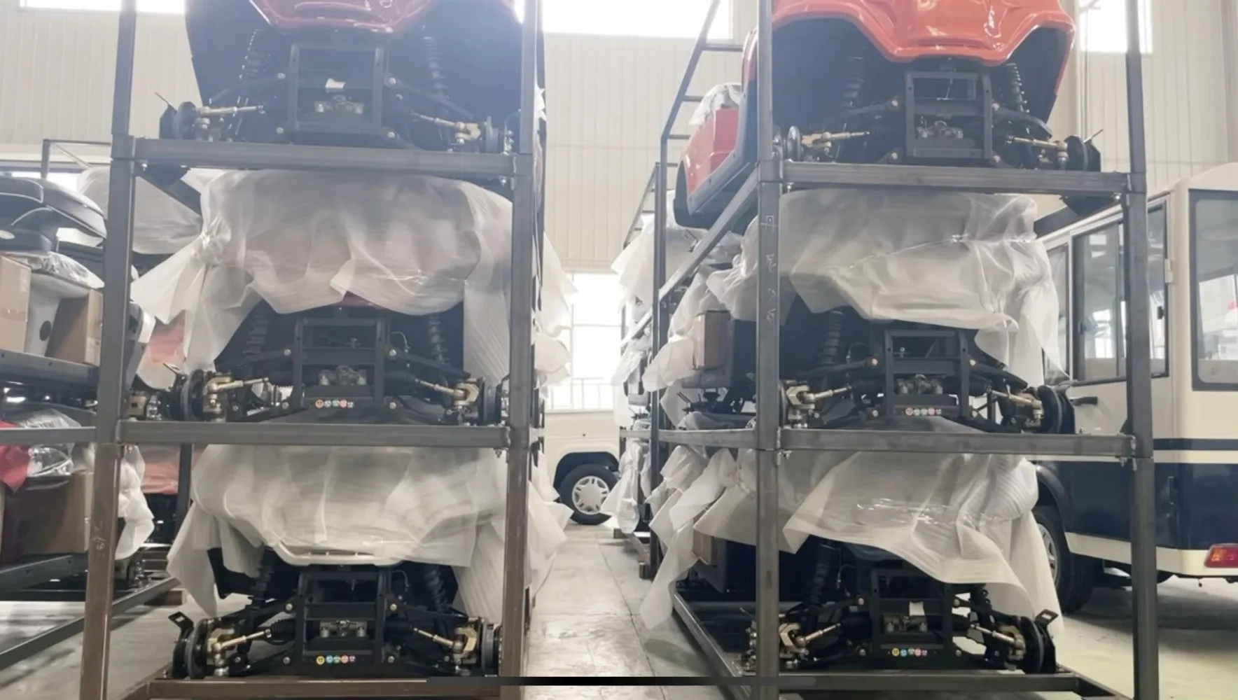 أيقونة 6 مقاعد عربة جولف كهربائية شارع قانوني 48 فولت بطارية الرصاص الحمضية 90 كجم القيادة الأميال CE معتمد 25 كم/ساعة الذيل العلبة