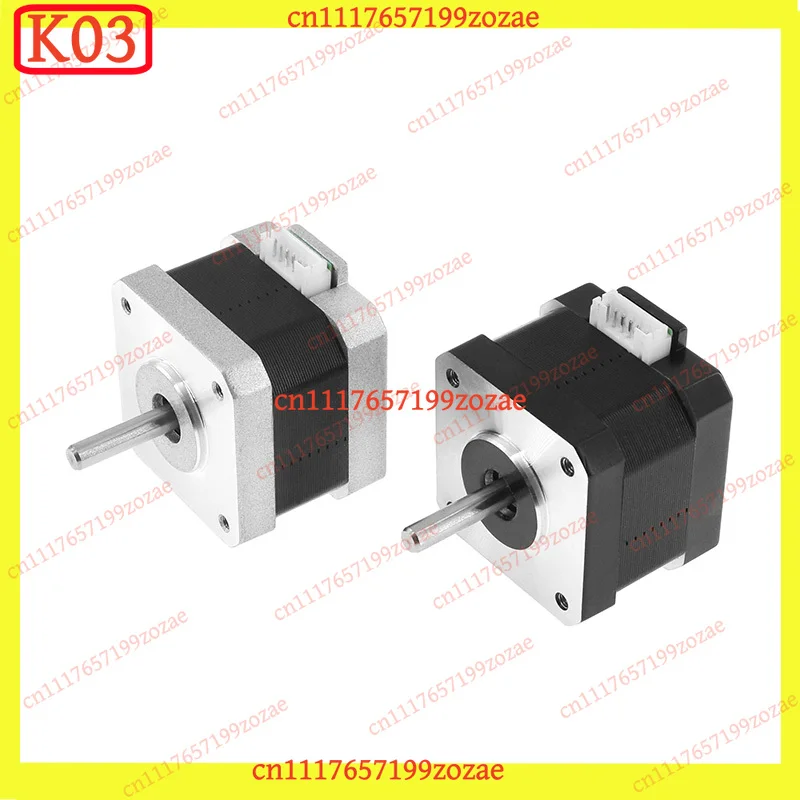 k3 NEMA17 Stepper Motor 17HS3401 for 3D Printer Extruder - 1.0A 34N·cm, 4-Lead Bipolar, 34mm Body, 12V/24V Compatible
