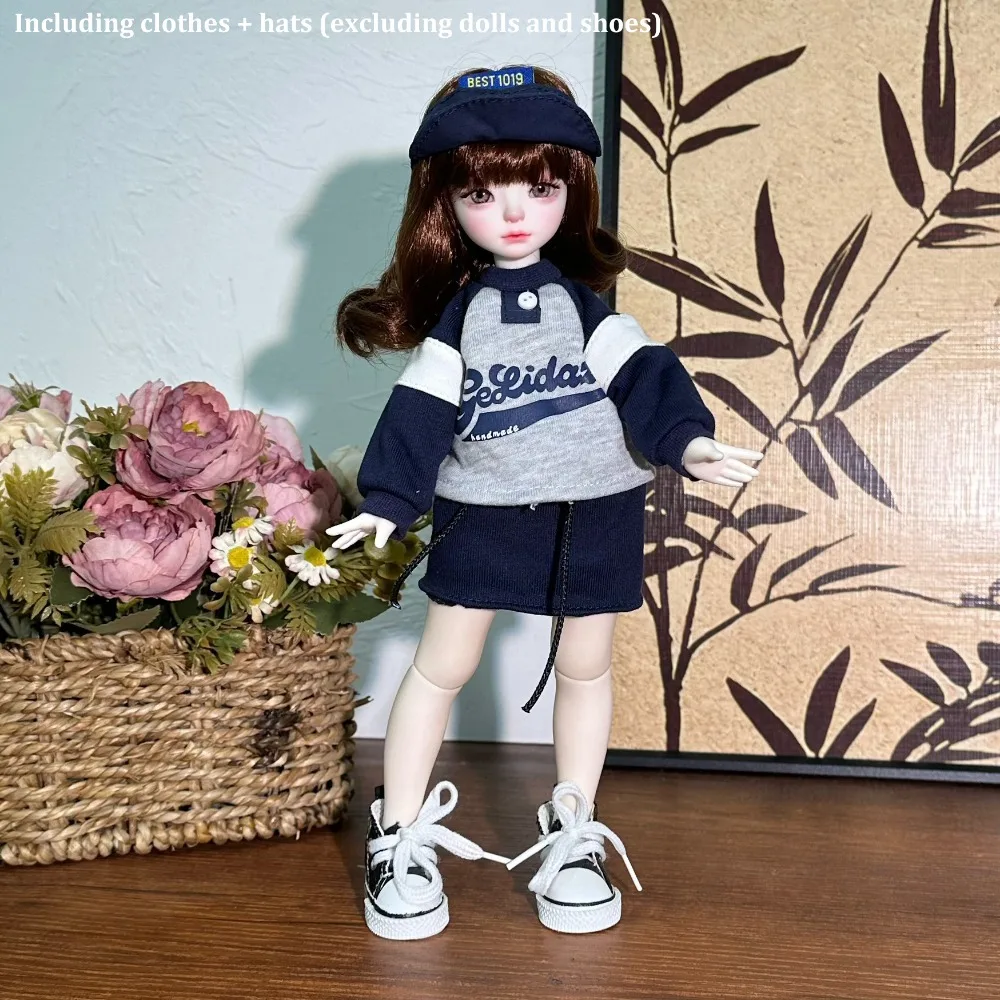 

Fashion 30cm Doll Clothes Sweater Coat Fall and Winter Style Doll Dress Casual Pretty 1/6 BJD Doll Outfit Set Girl Toy Gift
